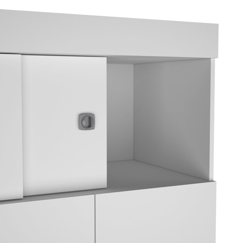 Latitude Run® Tucson Modern Bedroom Armoire, with Two Drawers, Three